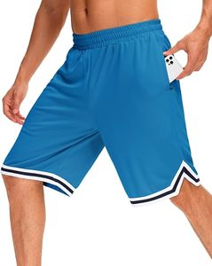 Shorts Bermuda Homme Vert Uni Taille Élastique Séchage Rapide Style Décontracté Poches Longueur Mi-Cuisse Tissu Tricoté Anti-UV Respirant - Product Image 5