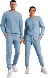 Pantalones Deportivos para Hombre, Color Azul Sólido, con Cordón Ajustable, Transpirables, de Algodón y Spandex, Corte Regular, para Otoño - Product Image 2