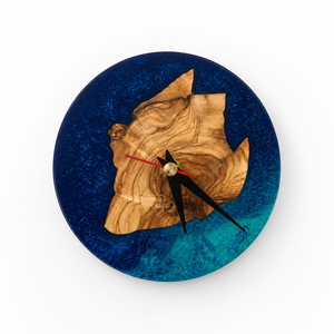 Modern Wooden and Resin <b>Wall</b> <b>Clock</b> for Luxury Home <b>Decoration</b> Handmade Artistic <b>Clock</b> for Bedroom & Office <b>Walls</b> - Product Image 6