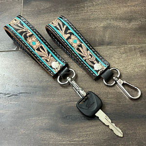 Llaveros de Cuero Hechos a Mano, Venta Caliente 2025, Elegantes Llaveros de Cuero Vacuno Auténtico con Clip Metálico, Personalizados y Lindos para Mujer - Product Image 5