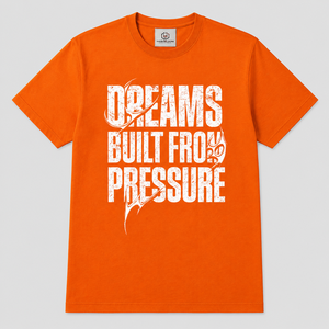 T-shirt à manches courtes pour homme HASHBLOOM, orange, col rond, style décontracté, uni, vintage, respirant, séchage rapide, jersey 100% coton - Product Image 1