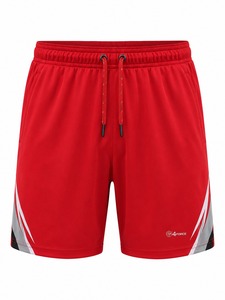 Pantalones Cortos Deportivos Negros para Hombre, de Secado Rápido, con Cordón Ajustable, Cintura Media, Logotipo en el Dobladillo Inferior, Tejido de Poliéster, Precio Económico - Product Image 1
