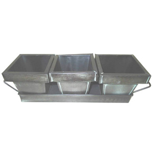 Pots de jardinière ronds galvanisés avec plateau de jardin intelligent de couleur noire Accessoires de jardin - Product Image 2