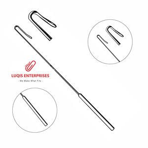 Crochet de crypte Pratt, style long, 21,6 cm, en acier inoxydable, instrument chirurgical réutilisable - Product Image 1