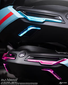 Feu arrière de moto à LED, système d'éclairage à 4 lentilles, compatible NMAX V3 Turbo |   AJLIGHT DESIGN AJNMAX-BTL Modèle Garantie de 12 mois - Product Image 3