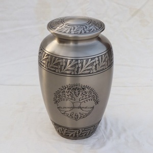 Trending Classic Aluminium Metal Modern Adult Banyan Tree Engraved Cremation Urns for Human Ashes 220 Cubic Inches Capacity - Product Image 3