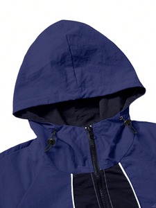 Survêtement coupe-vent léger personnalisé pour l'été, en tissu nylon, à capuche, style streetwear, pour la mode masculine - Product Image 2