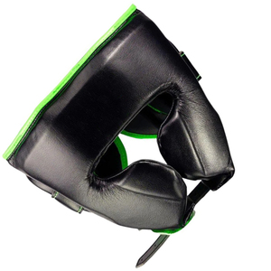 Casque de combat Muay Thai personnalisé en cuir souple de haute qualité pour l'entraînement de boxe - Product Image 3