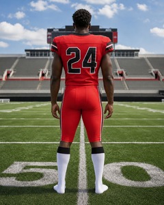 Uniforme de football américain à marque privée, vêtements d'équipe athlétique haut de gamme avec service OEM, solution de fabrication en gros pour tailles OEM - Product Image 3