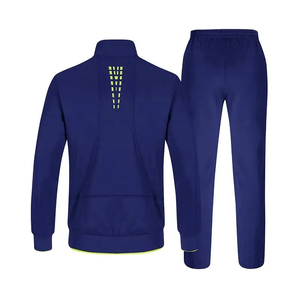 Ensemble de survêtements respirants à manches longues pour hommes, nouvelle mode, vêtements de sport de haute qualité, ensemble deux pièces uni, fabriqué par le fabricant - Product Image 5