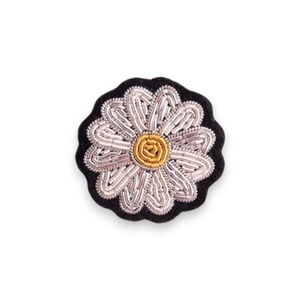 En gros AHTA BULLION BADGES LEATHER WORKS COMPANY Patchs brodés à la main en cuivre doré personnalisés, Broches, Modèle - Product Image 5