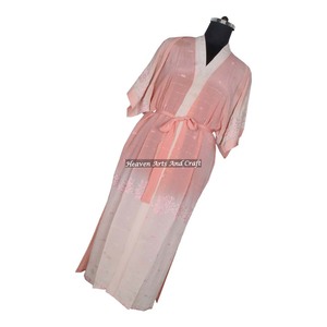 KL007 Collection Été 2026 Kimono Sari Vintage en Soie à Manches Longues, Tenue Décontractée Longue Style Bohème, Séchage Rapide Hiver Automne - Product Image 2