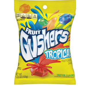 Fruit Gushers Variety Pack Strawberry Splash/Tropical Flavors Fruit Gushers Fruit Flavored Snacks 0.8 Oz Assorted Flavors <b>Box</b> - Product Image 1