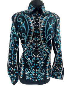 Chaqueta Premium Elástica para Mujer, Ecológica, Ligera, de Secado Rápido, Estilo Vaquero Occidental, para Competencia de Rodeo y Equitación - Product Image 3