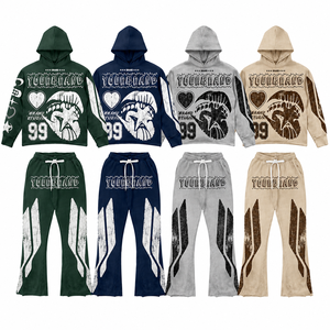 Conjunto Deportivo Urbano Personalizado, Ecológico, de Poliéster/Algodón, Sudadera con Capucha y Pantalones Jogger para Invierno, Ropa de Marca Privada - Product Image 6