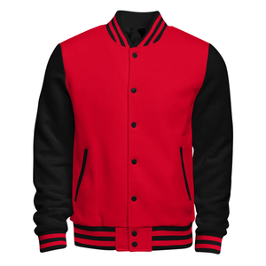 Chaqueta Universitaria de Béisbol Personalizada de Alta Calidad para Hombre, Chaqueta Varsity de Lana con Mangas de Cuero, Disponible en Varias Tallas - Product Image 2