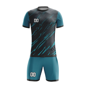 Conjunto de Uniforme de Fútbol Profesional Verde Neón con Impresión de Nombre Personalizada - Product Image 6