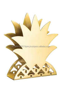 Servilleteros dorados elegantes hechos a mano personalizados de alta calidad al por mayor servilleteros decorativos de mesa de aluminio Metal - Product Image 2