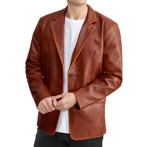 เสื้อเบลเซอร์หนังสุดหรู ดีไซน์เรียบหรู ปิดด้วยกระดุม สวมใส่สบายตลอดวัน - Product Image 4