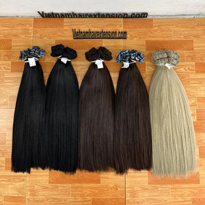 Extensiones de Cabello Vietnamitas Remy Teñidas a Máquina con Doble Trama para Todos los Colores - Product Image 1