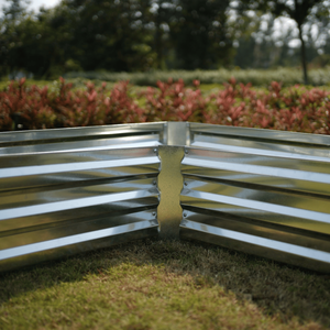 Bac à légumes surélevé modulaire en métal pour l'extérieur, en acier galvanisé, pour légumes et fleurs, grand bac de jardin surélevé, GB011 - Product Image 5