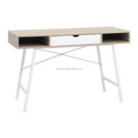 Ensemble de mobilier de bureau ergonomique moderne et convertible, comprenant un bureau Abetved et une chaise Abildholt, au design en fer, pour bureau à domicile et étude