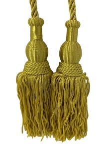 Pompons en fil de soie multicolores dorés - Écologiques, taille personnalisable, cousus à la main, pour vêtements, décorations d'église, sacs et textiles de maison - Product Image 2