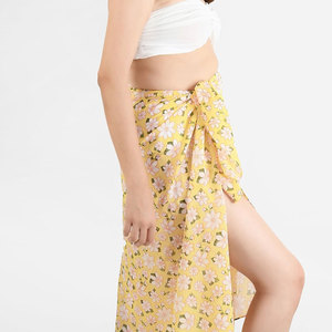 Pareo de playa tropical para mujer, falda de verano a la moda, ligera, para vacaciones en la playa - Product Image 3