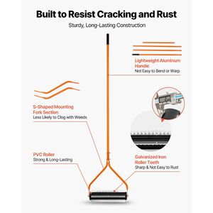 Rullo Manuale in Acciaio Inossidabile da 4,3 m per la Rimozione di Erbacce e Fanghi da Laghi e Stagni - Attrezzo per la Pulizia di Laghi e Stagni - Product Image 6