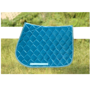 Tapis de selle de luxe en velours pour cheval |   Tapis de selle d'équitation pour dressage |   Tapis d'équitation matelassé respirant en gros - Product Image 2