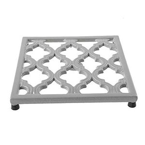 Royal Look Metal <b>Trivet</b> Decorative for Hot Dishes Hot Pads Aluminium Nickle Plated Finished Rectangle Shaped Heat Resistance - Product Image 4