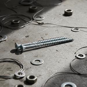 Vis autotaraudeuses industrielles en acier au carbone nickelé, finition oxyde noir, à tête fraisée Torx, filetage grossier, pour le bois - Product Image 1