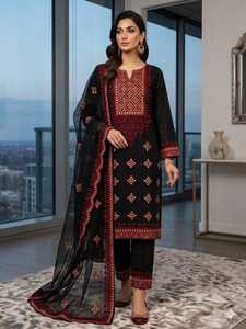 Tenue pakistanaise prête à porter pour femmes avec de magnifiques appliques et des travaux de perles Nouvelles collections 2026 Vêtements de mariage - Product Image 4