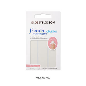 Guías de manicura ShineB Easy French Nail Art 2D diseño recto coreano OEM/ODM #96674 pegatinas y calcomanías - Product Image 1