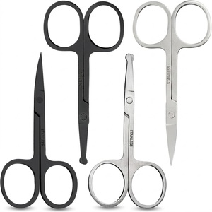 Tijeras Profesionales Premium de Acero Inoxidable con Punta Redondeada para Recortar el Vello de la Nariz, Manicura, Uñas y Cejas - Product Image 1