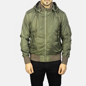 Chaqueta Bomber Casual de Invierno para Hombre, Elegante, de Alta Calidad, Impermeable, Ecológica, Hecha de Poliéster/Nailon, Talla Regular y Grande - Product Image 2