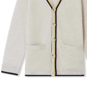 Custom Comfortable Unisex <b>Cardigan</b> Loose Knit Wool/Acrylic Top Outerwear V Neck Double Breasted <b>Thick</b> All Seasons - Product Image 2