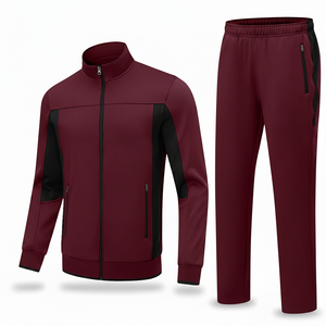 Mens Windbreaker Tracksuit Lightweight <b>Zip</b> <b>Up</b> <b>Jacket</b> And Elastic Jogger Pants Set Custom OEM Sportswear Streetwear - Product Image 1