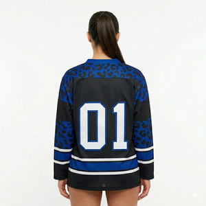 Jersey de Hockey Sublimado con Impresión Digital Personalizada de Malla de Alta Calidad, Servicio OEM, Secado Rápido, Transpirable y Ajustable - Product Image 4