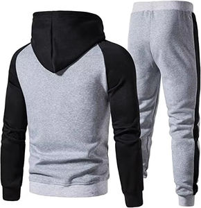 Survêtement de sport d'hiver à capuche rouge et noir de haute qualité pour hommes, avec logo personnalisé, conception OEM, vêtements de sport ajustés, vente en gros - Product Image 5