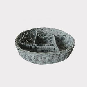 Bandeja Redonda de Mimbre Natural Hecha a Mano, Bandeja para Dulces para el Hogar, Cocina, Almacenamiento, Vacaciones, Cesta de Ratán Hecha en Vietnam - Product Image 2