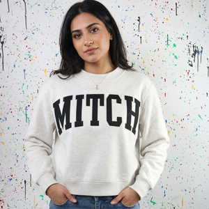 Mitch Crew Neck Sweatshirt Unisex Regular Fit 100% Cotton French Terry <b>Pullover</b> Casual Autumn Wear URBAN PRODUCTIONS - Product Image 1