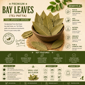 Feuilles de Laurier Culinaire |   Feuilles de Laurier Séchées Premium Offrant un Arôme Distinctif pour les Recettes Alimentaires Traditionnelles et l'Utilisation dans les Créations Culinaires - Product Image 5
