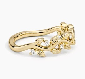 สายรัดข้อมือเพชรรูปใบไม้ที่ได้รับแรงบันดาลใจจากธรรมชาติอันอ่อนโยน LR - Product Image 2