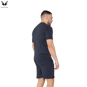 Conjunto de Camiseta y Pantalones Cortos de Verano para Hombre, Cuello Redondo, Color Sólido, Transpirable, Mejor Tela, Superventas 2026 - Product Image 2