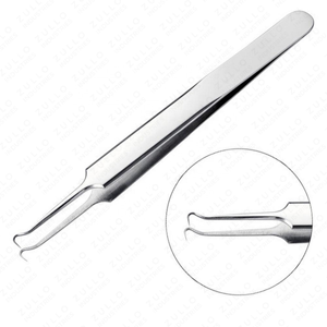 Outil de suppression des points noirs et de l'acné en acier inoxydable argenté OEM, 1 pièce avec fonction lumineuse pour le soin de la peau du visage - Product Image 1