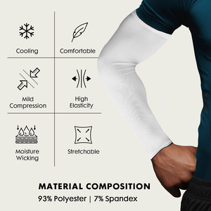 Mangas de brazo personalizadas para hombre y mujer, de secado rápido, protección solar, para correr, ciclismo y otros deportes. - Product Image 3