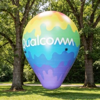 Ballon gonflable géant LED de 3 m en forme de montgolfière, avec logo personnalisé, coloré, en forme de goutte d'eau, pour la décoration de centres commerciaux/événements/festivals