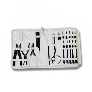 Kit d'outils pour extensions de cheveux avec pinces professionnelles pour micro-perles, nano-rings, extensions I-Tip et application d'extensions de cheveux - Product Image 4