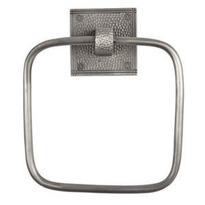 Anneau porte-serviettes en aluminium, accessoires de salle de bain aux lignes modernes et épurées, adapté aux tendances intérieures européennes et contemporaines - Product Image 1